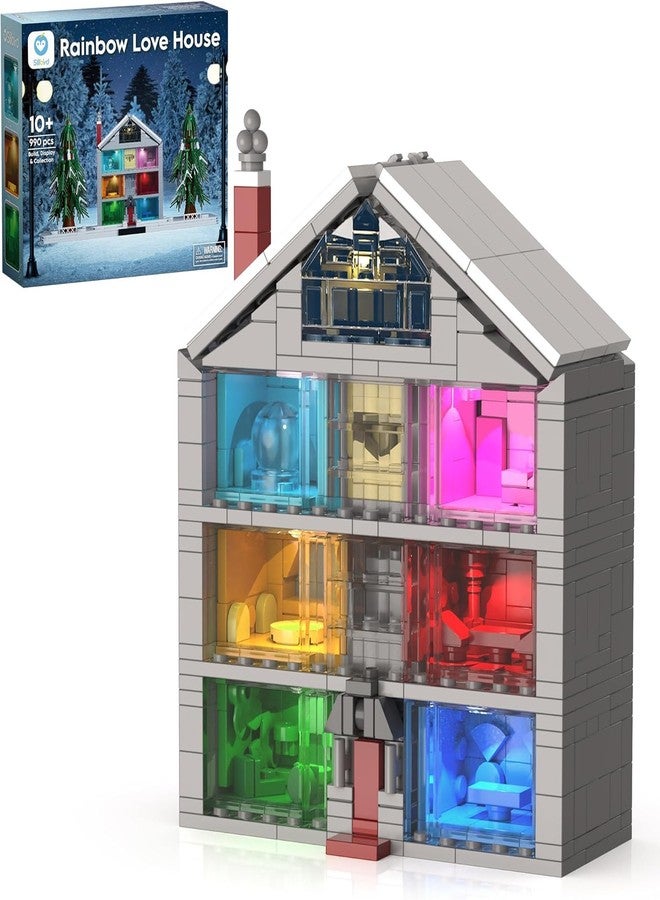 Sillbird Lover House Building Sets for Women & Girls, Buildable Model Kit with Led Light for Home Décor, Birthday Ideal Gift Toy for Adult, Girlfriend, Wife(990 Pieces) - Image 1